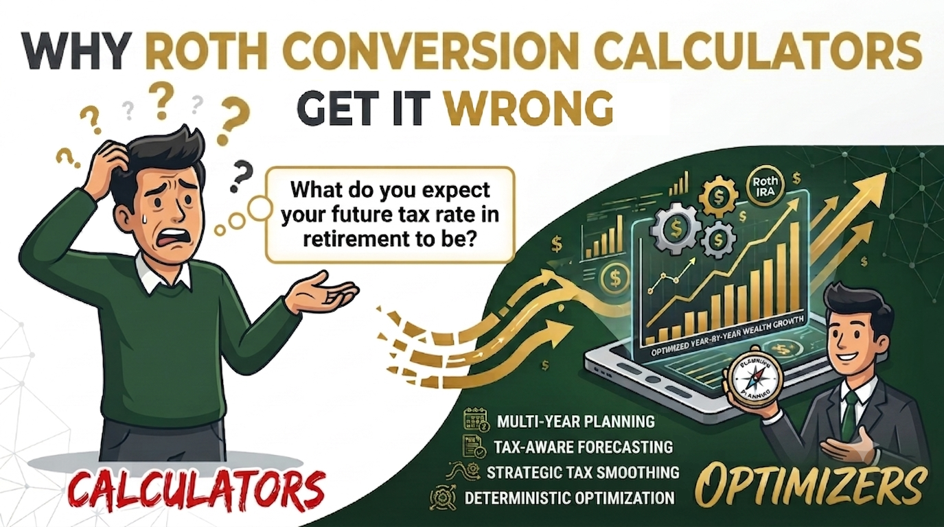 Stop Guessing Your Future Tax Rate: Why Roth Conversion Calculators Get It Wrong