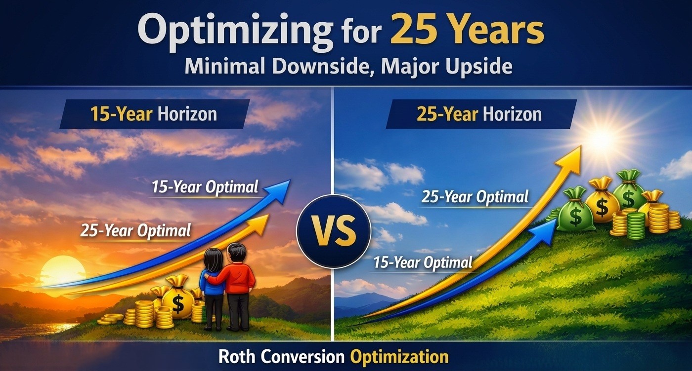 A Longer Roth Conversion Horizon Provides Minimal Downside with Significant Upside